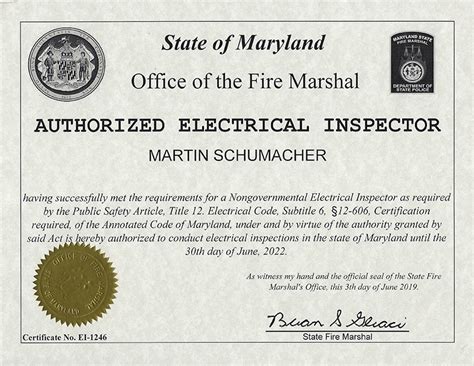 maryland electrical license verification